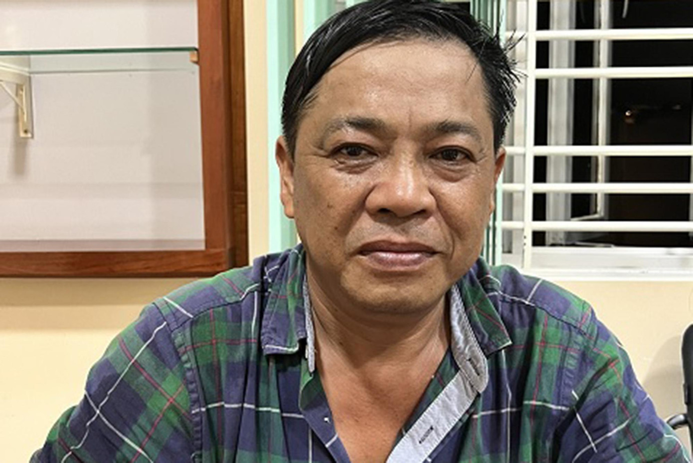 Đối tượng Phạm Ngọc Bích tại cơ quan điều tra. Đối tượng Phạm Ngọc Bích tại cơ quan điều tra.