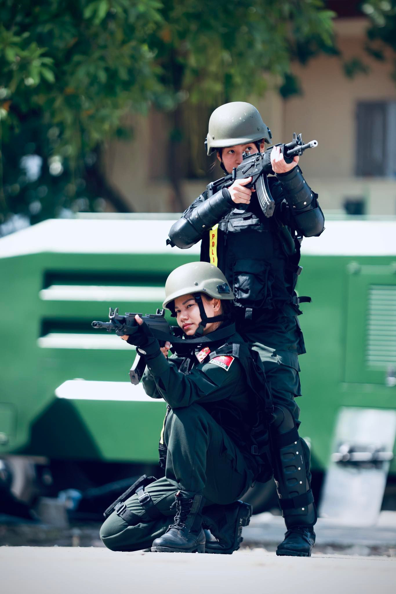 Các nữ cảnh sát Việt Nam tại LHQ.