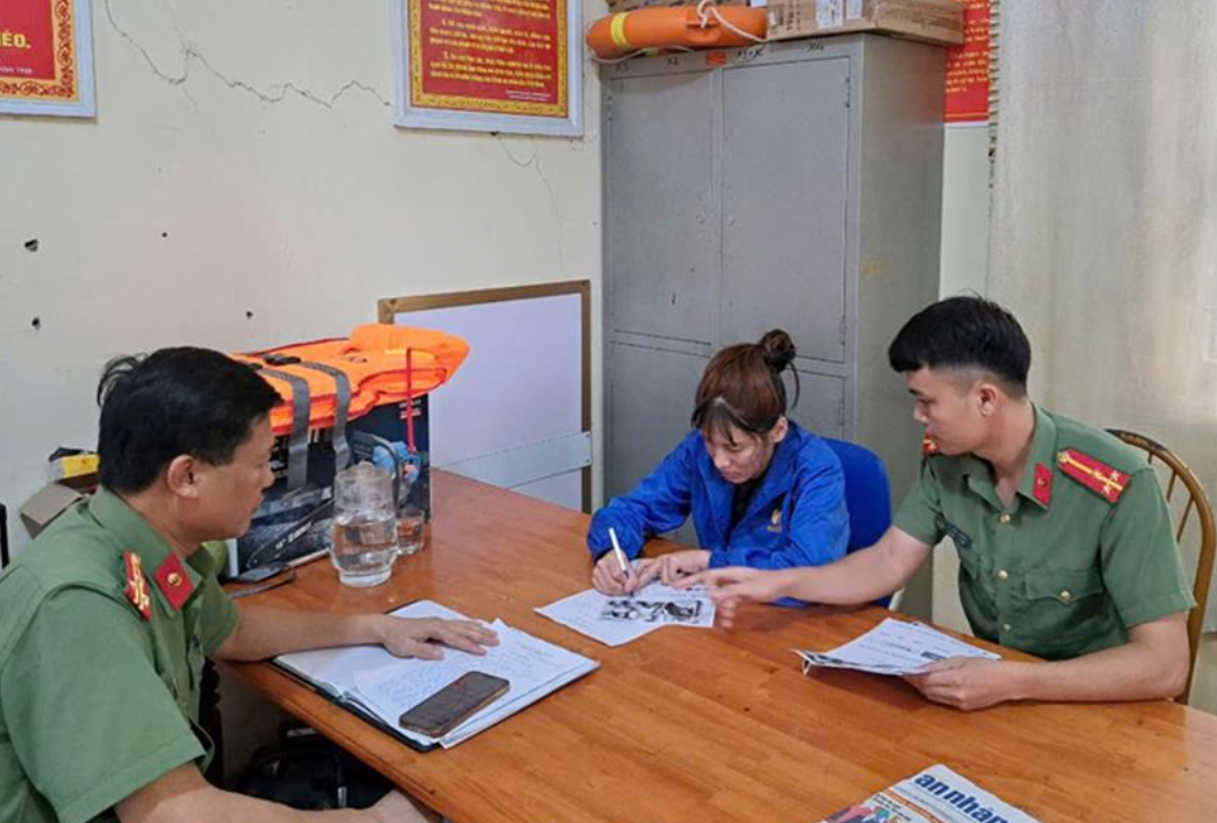 Một trong những đối tượng tung tin sai sự thật.. Ảnh: CAHD.