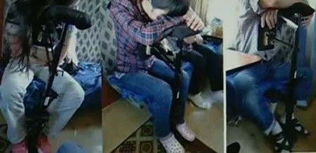 Hành khách có thể ngủ ở bất cứ đâu với chiếc giá đỡ 