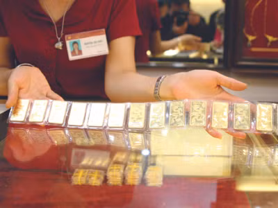 Mỗi lượng vàng Rồng Thăng Long khi chuyển đổi sang vàng SJC doanh nghiệp lãi ròng vài triệu đồng mỗi lượng Ảnh: Minh Đức