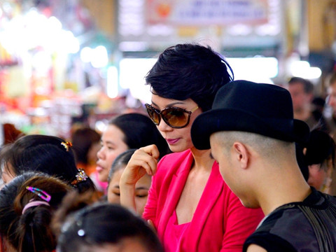 Hai giám khảo Xuân Lan và Đỗ Mạnh Cường