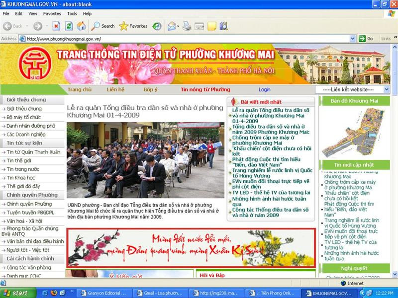 Trang thông tin điện tử Phường Khương Mai, Hà Nội