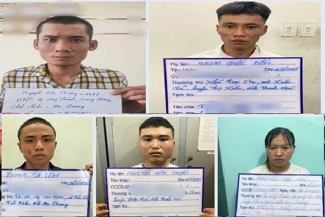 Nhóm cướp bị bắt giữ Nhóm cướp bị bắt giữ