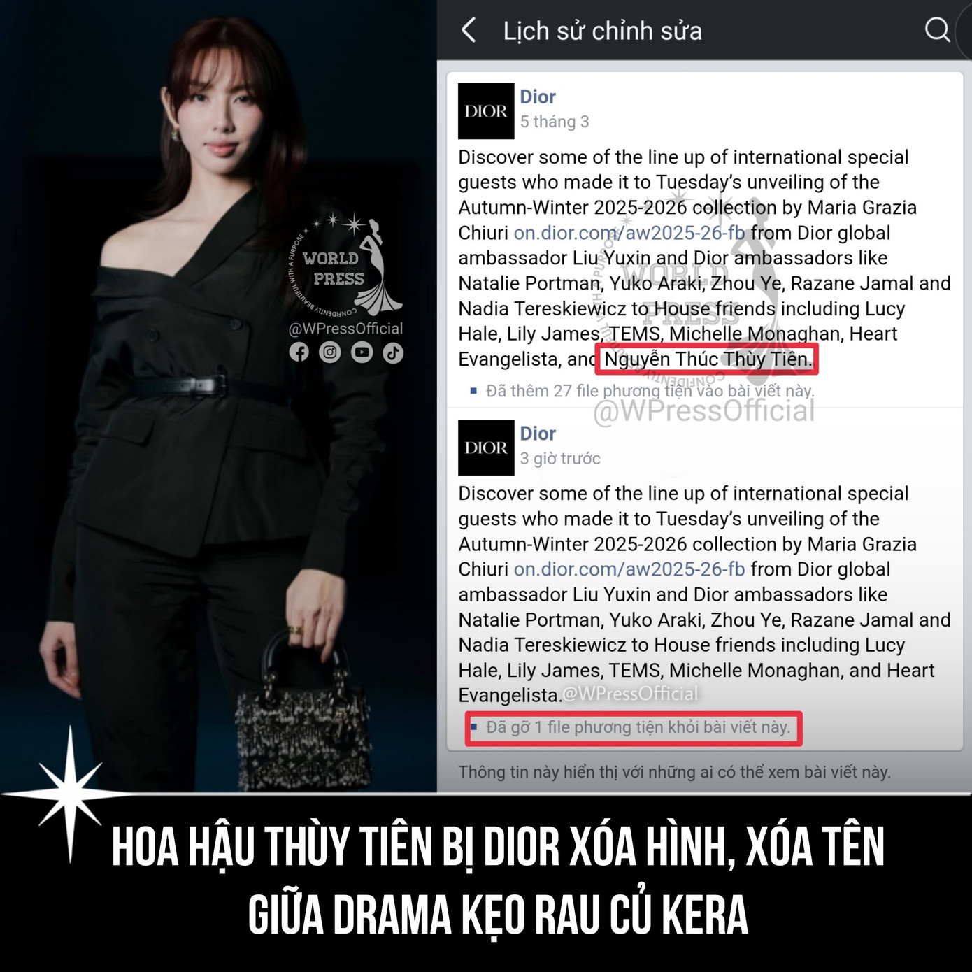 Ảnh: @WPressOfficial