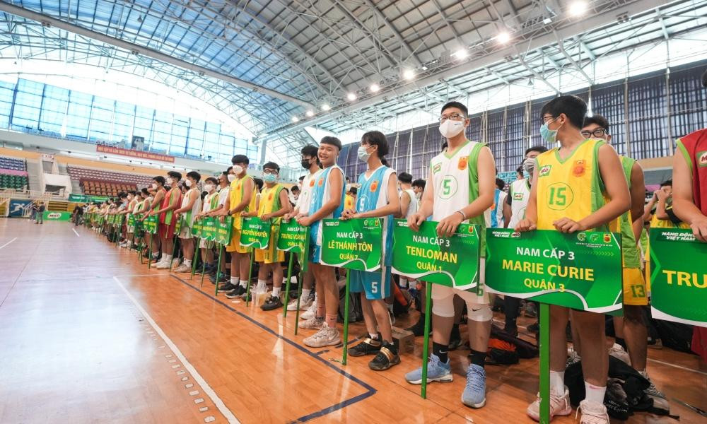 Giải Bóng rổ Học sinh TP.HCM năm học 2021 - 2022 - Cúp Nestlé MILO khai mạc sáng 23/4 tại Nhà thi đấu Phú Thọ (Quận 11, TP.HCM).