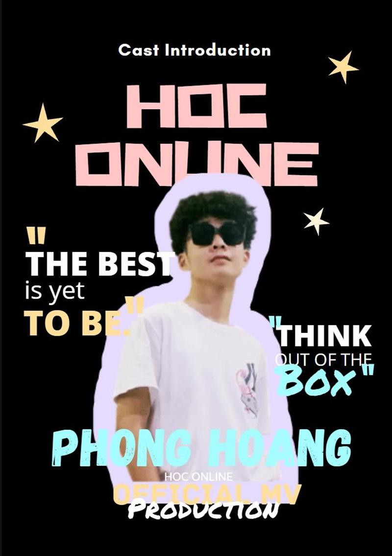 Phong Hoang (Hoàng Phong, lớp 9A1 trường THCS Nguyễn Tri Phương, Hà Nội).