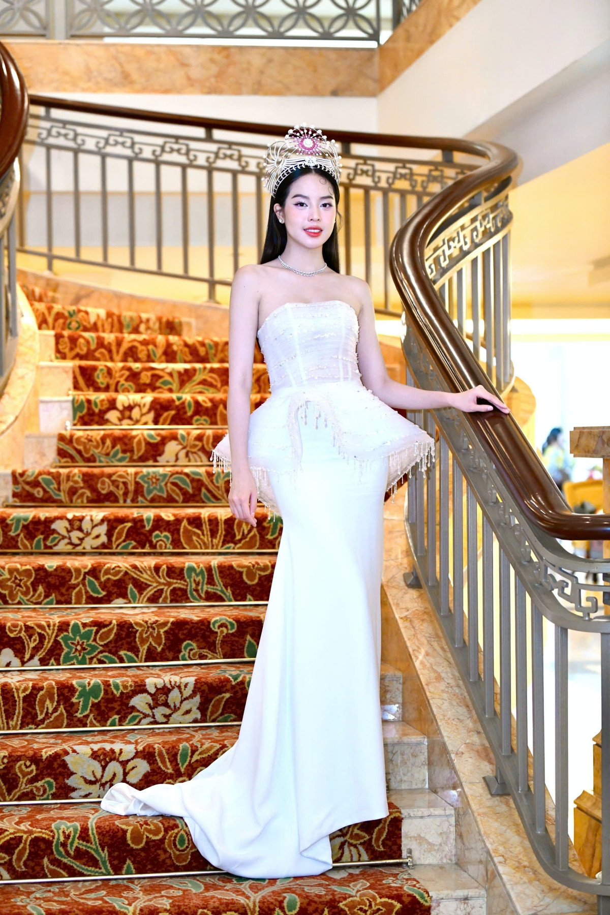 Đương kim Hoa hậu Việt Nam 2022 Huỳnh Thị Thanh Thủy tại buổi họp báo. Đương kim Hoa hậu Việt Nam 2022 Huỳnh Thị Thanh Thủy tại buổi họp báo.