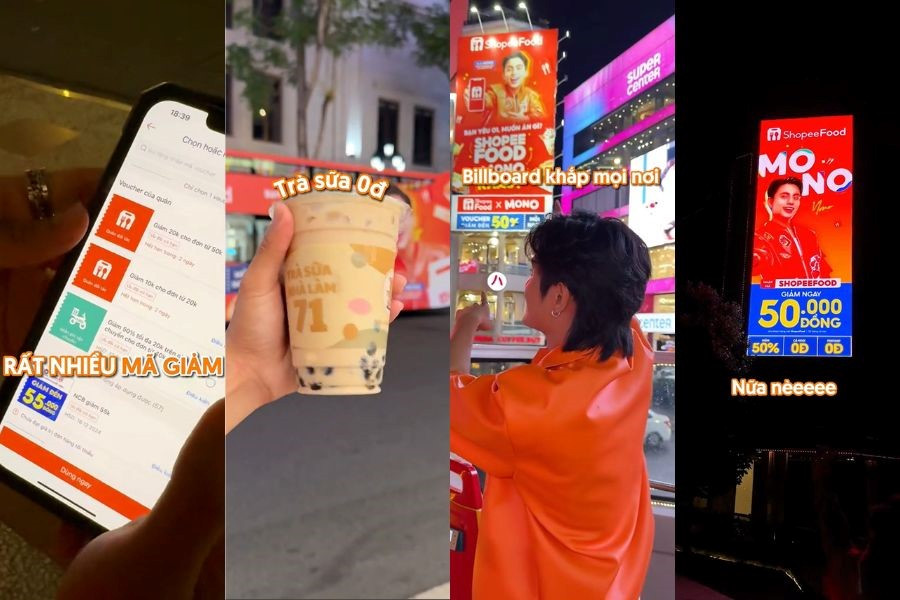 Ai cũng cần có một ShopeeFood trong đời! Vừa được tặng trà sữa 0 đồng, đi tới đâu cũng có ShopeeFood bên cạnh và còn “yêu chiều” chiếc bụng đói của bạn nữa chứ! Ai cũng cần có một ShopeeFood trong đời! Vừa được tặng trà sữa 0 đồng, đi tới đâu cũng có ShopeeFood bên cạnh và còn “yêu chiều” chiếc bụng đói của bạn nữa chứ!