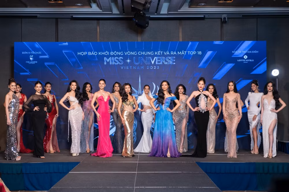 Top 18 Miss Universe Vietnam 2023 đa số đều là những gương mặt quen thuộc.