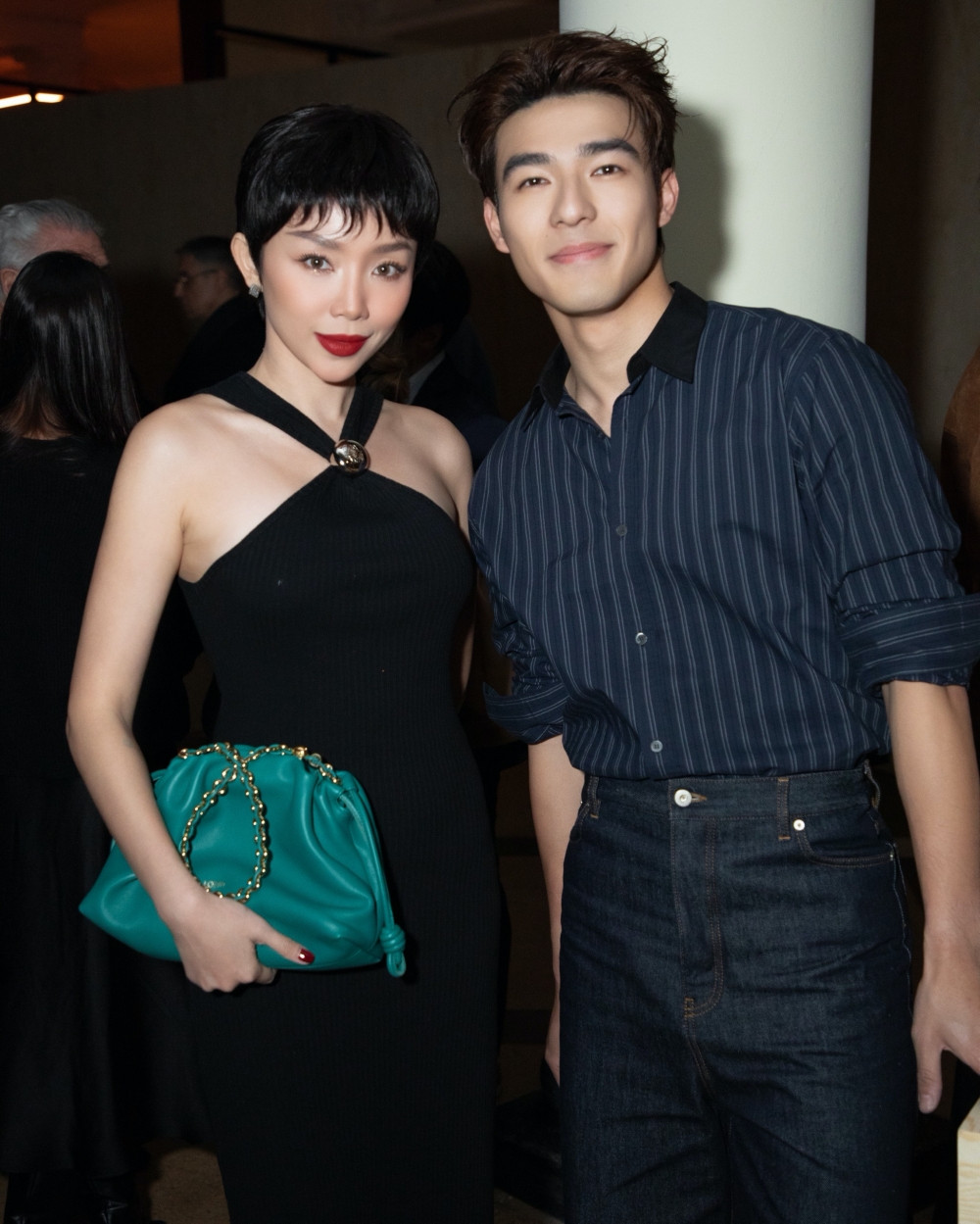 Tóc Tiên và diễn viên Đài Loan Trần Hạo Sâm.