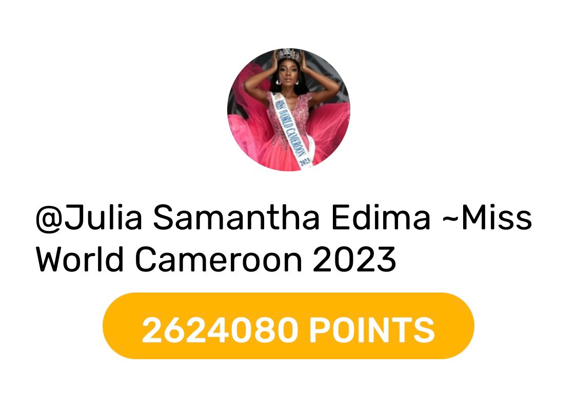 Điểm của đại diện Cameroon tính đến 10 giờ sáng ngày 27/2.