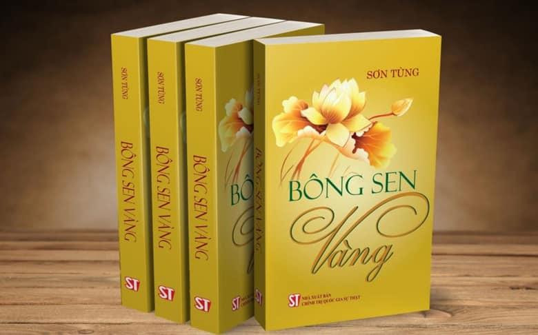 Cuốn "Bông sen vàng" in dịp kỷ niệm 35 năm UNESCO vinh danh Chủ tịch Hồ Chí Minh.