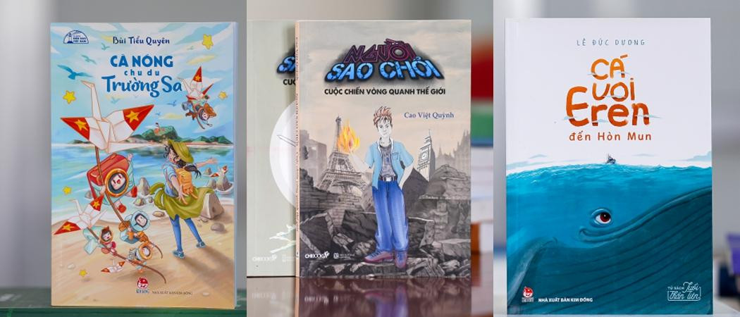 Một số cuốn sách thiếu nhi vào đề cử Giải thưởng Sách quốc gia lần thứ V - năm 2022. Ảnh: BTC. Một số cuốn sách thiếu nhi vào đề cử Giải thưởng Sách quốc gia lần thứ V - năm 2022. Ảnh: BTC.