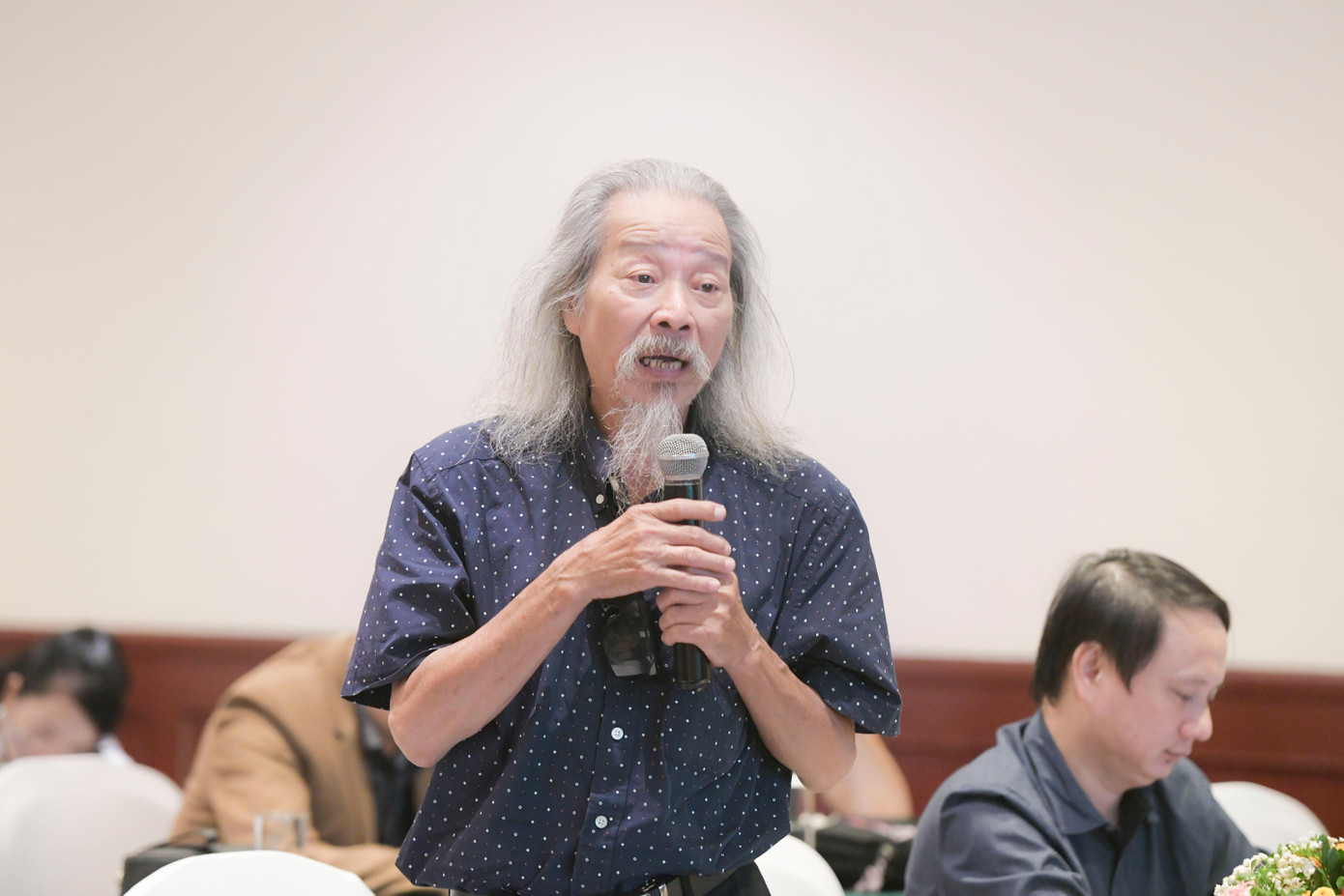 Họa sĩ Văn Thao nói về câu chuyện tác quyền âm nhạc. Ảnh: VCPMC.