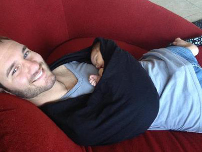 ...và với con trai nhỏ