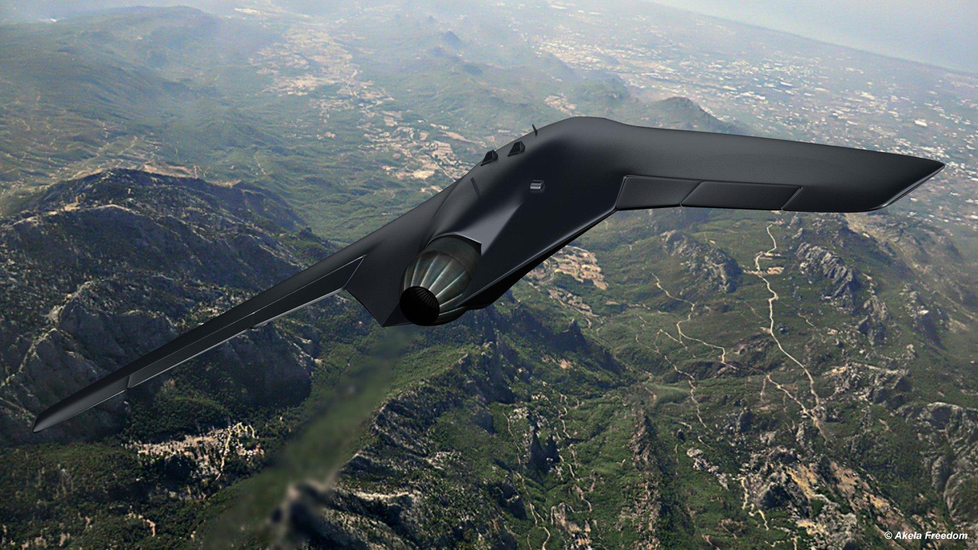 Mô hình 3D của Okhotnik-B (Twitter) Mô hình 3D của Okhotnik-B (Twitter)