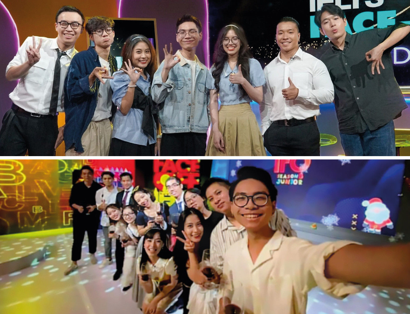 Anh Thành Việt cùng team IELTS Face-off. Ảnh: NVCC