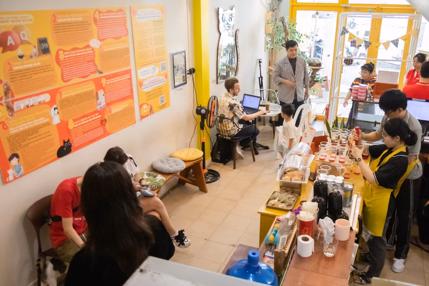 Cá-reer Fair được tổ chức ngay tại quán The Meow House. (Ảnh: The Meow House)
