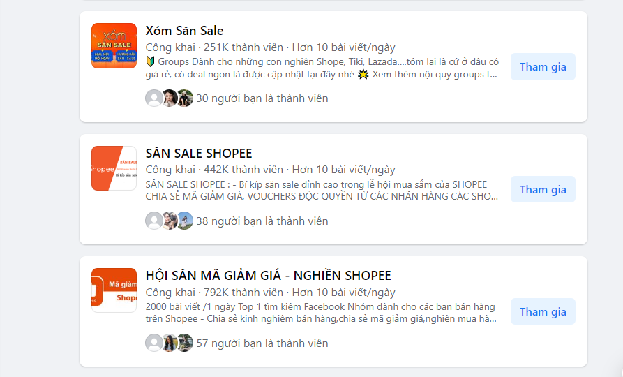 Teen có thể tham gia những group kín về săn sale. Ảnh: Internet Teen có thể tham gia những group kín về săn sale. Ảnh: Internet