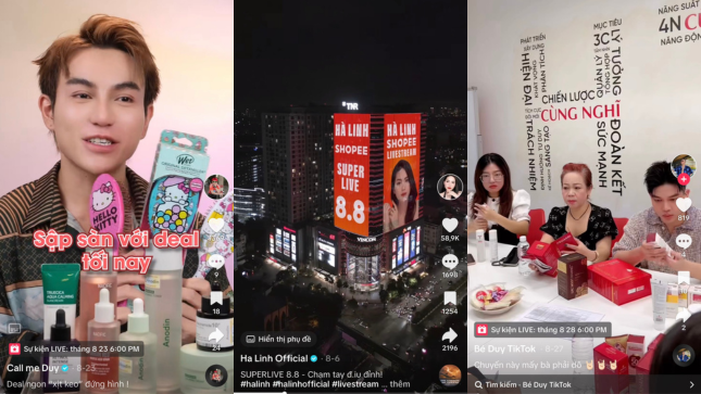 Các KOLs, Influencers thường có những video "nhá hàng" thông báo lịch livestream mới của mình để "kích cầu" cho người mua đặt lịch săn sale. Ảnh: Internet Các KOLs, Influencers thường có những video "nhá hàng" thông báo lịch livestream mới của mình để "kích cầu" cho người mua đặt lịch săn sale. Ảnh: Internet