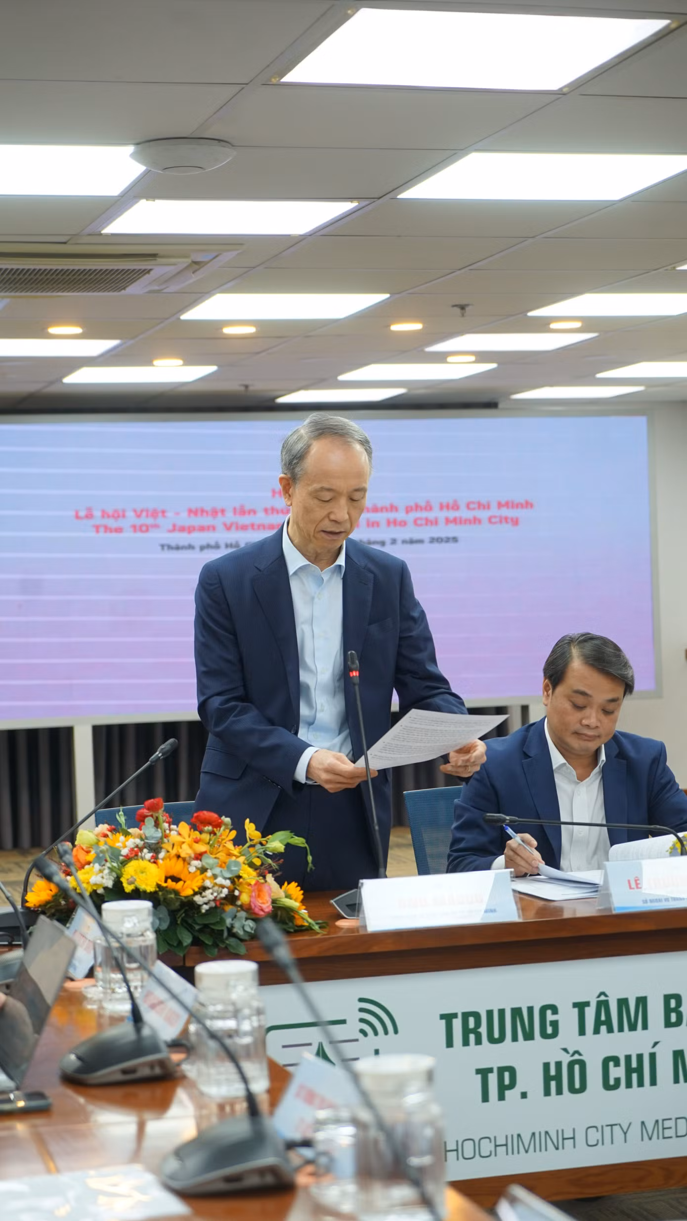 Ông Ono Masuo hy vọng Lễ hội Việt - Nhật là cơ hội để các bạn trẻ Việt Nam được tìm hiểu về Nhật Bản nhiều hơn. Ảnh: Hạt Mè