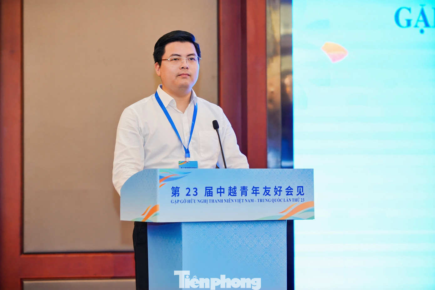 Anh Hoàng Đức Nam - Bí thư Đoàn Thanh niên cơ quan T.Ư Đoàn phát biểu tại chương trình tổng kết.