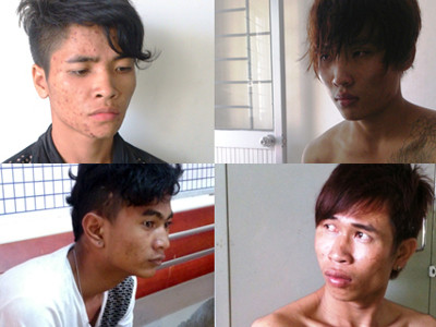 Băng cướp tại cơ quan điều tra. Ảnh: C.A. Băng cướp tại cơ quan điều tra. Ảnh: C.A