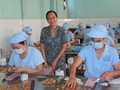 Xưởng sản xuất kẹo dừa Ngọc Lan (Bến Tre) khởi nghiệp bằng những đồng vốn vay Agribank