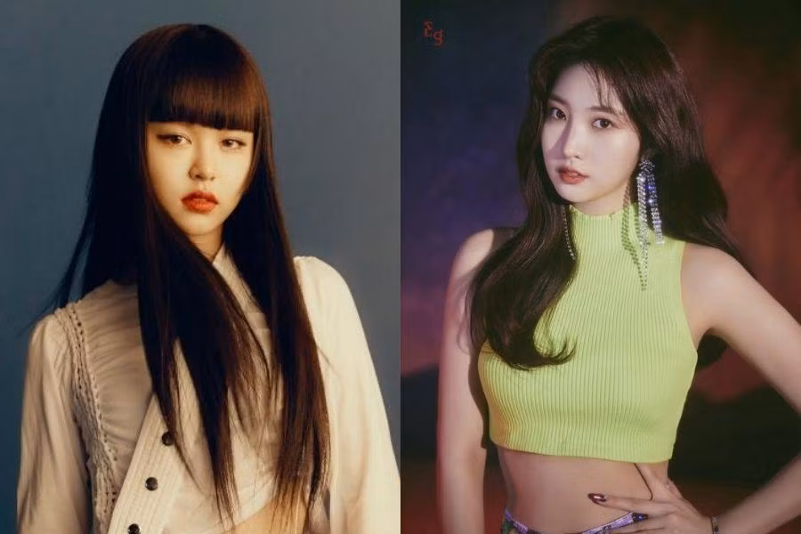 E:U (trái) - Sihyeon (phải)