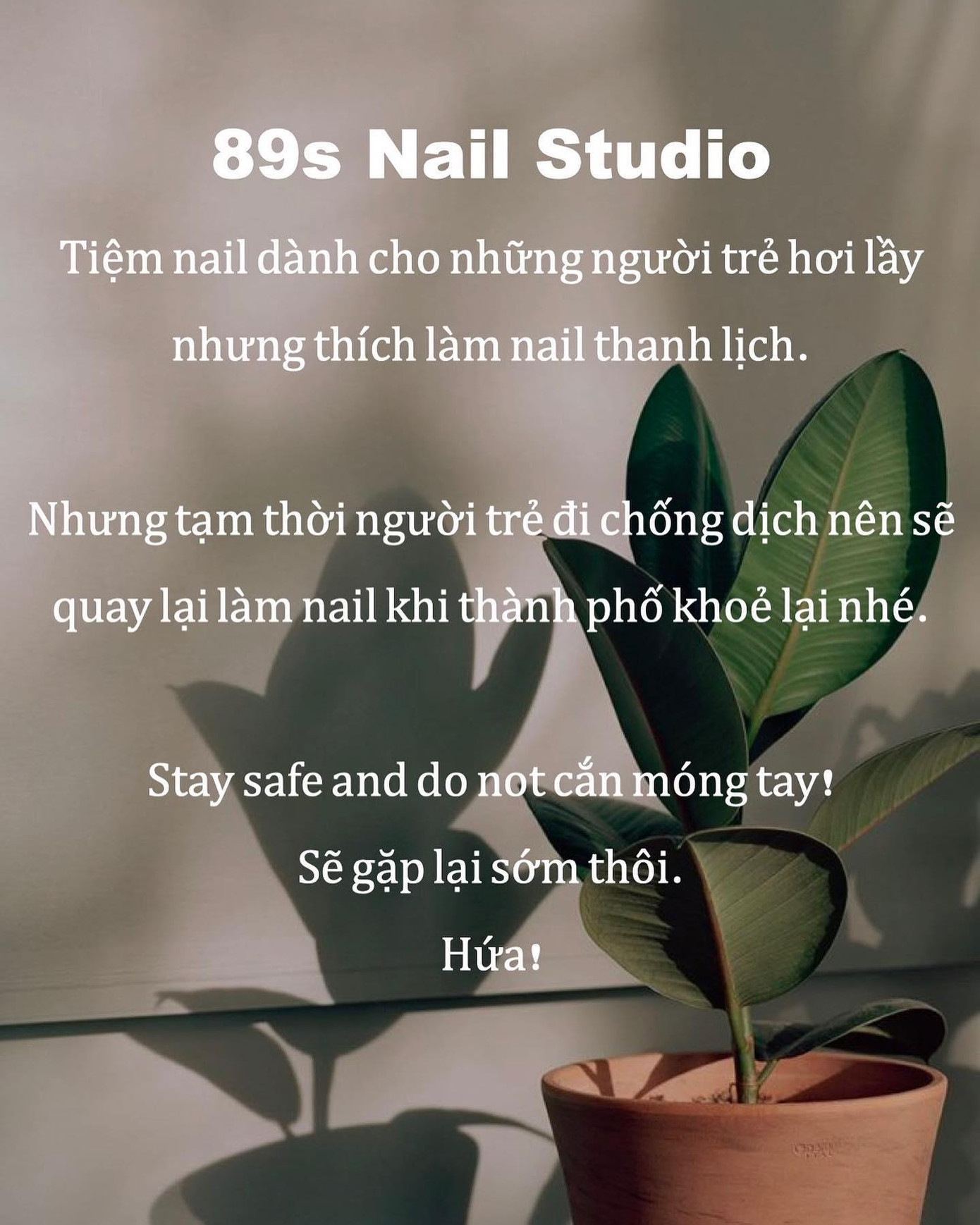 Các chủ tiệm không quên để lại lời nhắn nhủ hẹn hò gặp lại khách sau dịch. Ảnh: FBNV Các chủ tiệm không quên để lại lời nhắn nhủ hẹn hò gặp lại khách sau dịch. Ảnh: FBNV