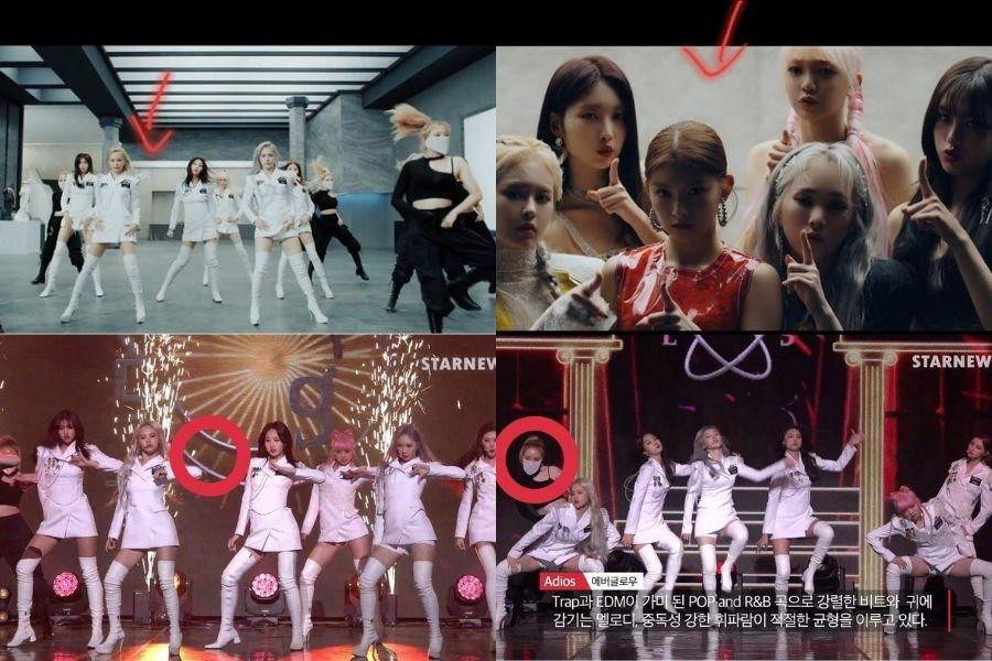 Đội hình vũ đạo trong các lần comeback trước của EVERGLOW luôn có một vị trí được bỏ trống. Đội hình vũ đạo trong các lần comeback trước của EVERGLOW luôn có một vị trí được bỏ trống.