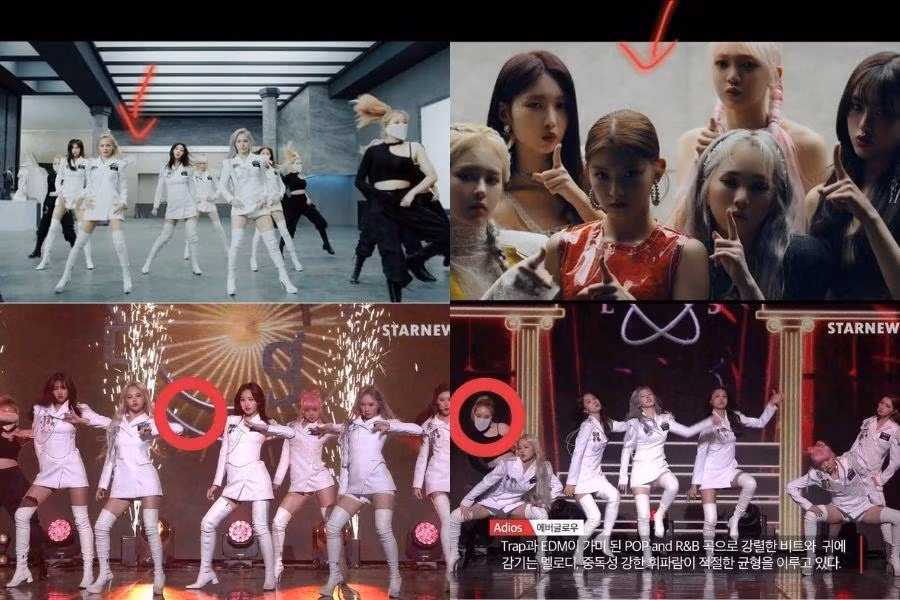 Đội hình vũ đạo trong các lần comeback trước của EVERGLOW luôn có một vị trí được bỏ trống.