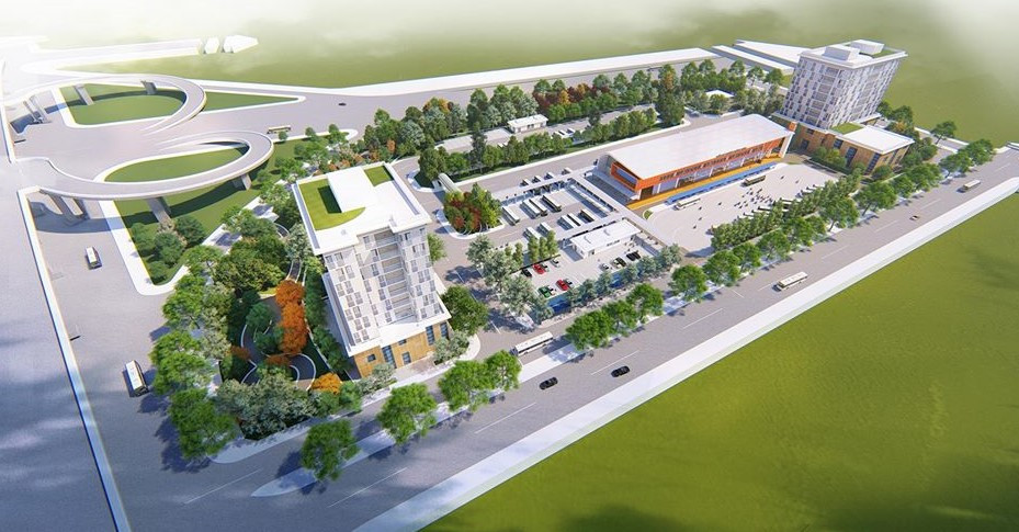 Phối cảnh dự án Bến xe khách Đông Anh