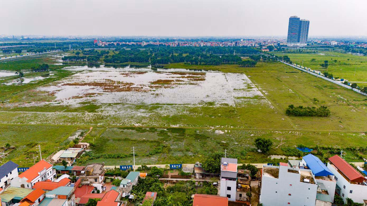 Một khu đất dự án tại huyện Đông Anh. Ảnh minh họa Một khu đất dự án tại huyện Đông Anh. Ảnh minh họa