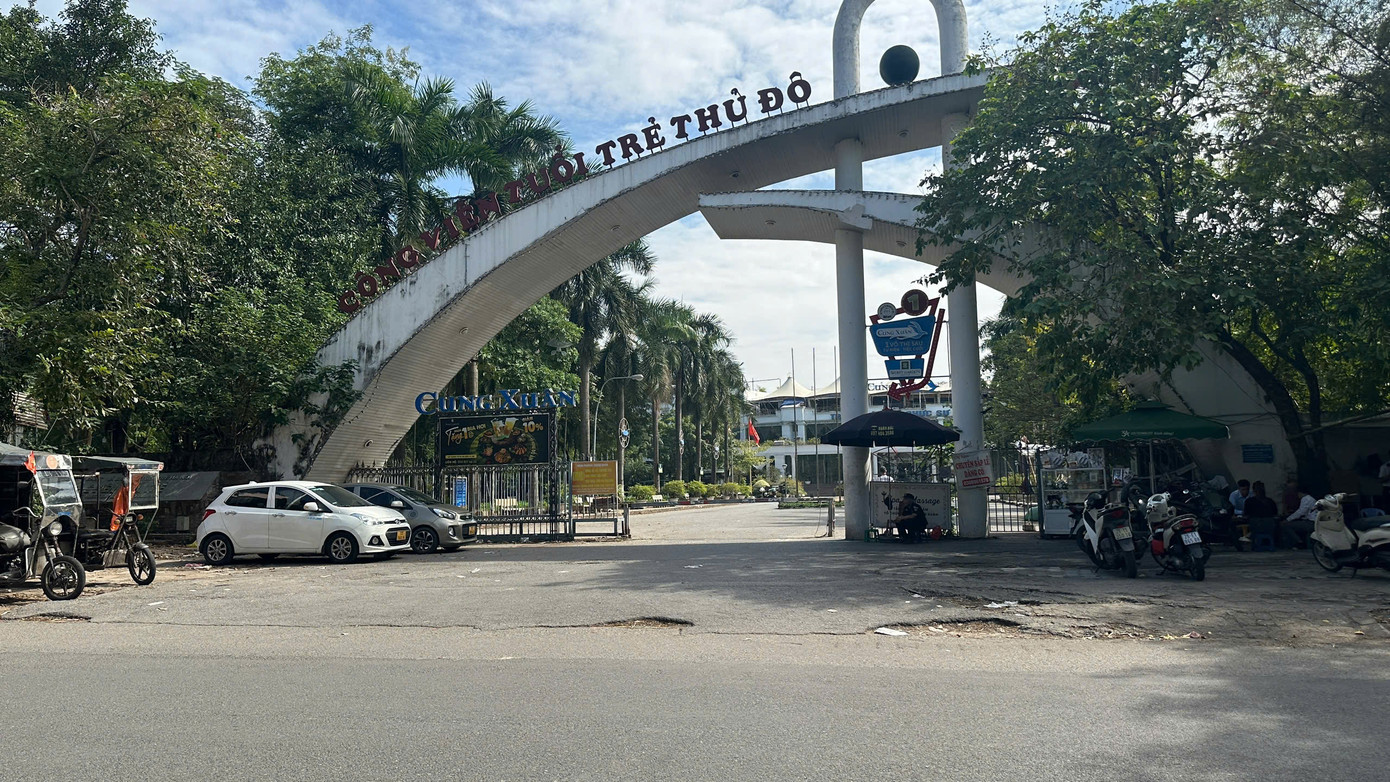 Công viên Tuổi trẻ Thủ đô xuống cấp Công viên Tuổi trẻ Thủ đô xuống cấp