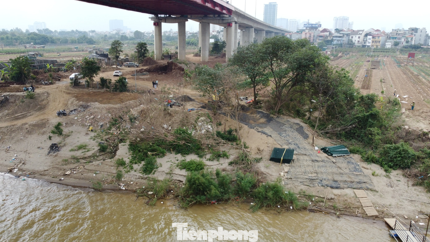 Khu vực dự kiến lấy nước sông Hồng để làm sạch sông Tô Lịch.