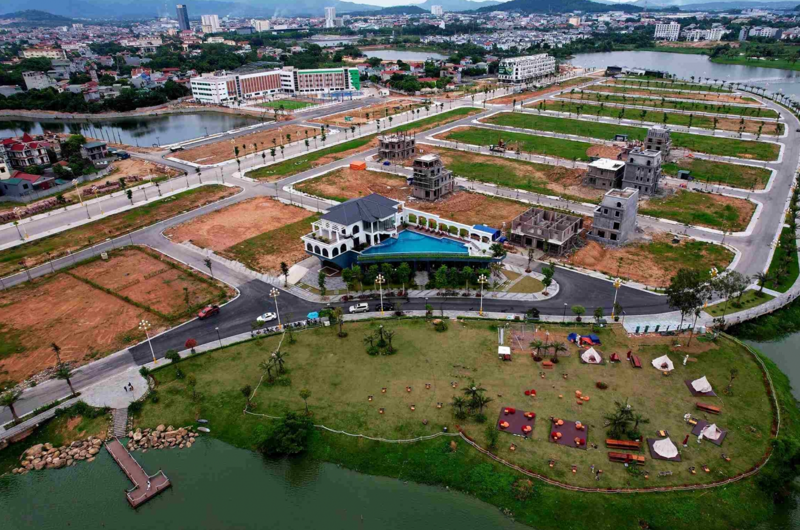 Khu đô thị Bắc Đầm Vạc (TP Vĩnh Yên) hiện nhiều diện tích đất đã có chủ nhưng chưa được xây dựng