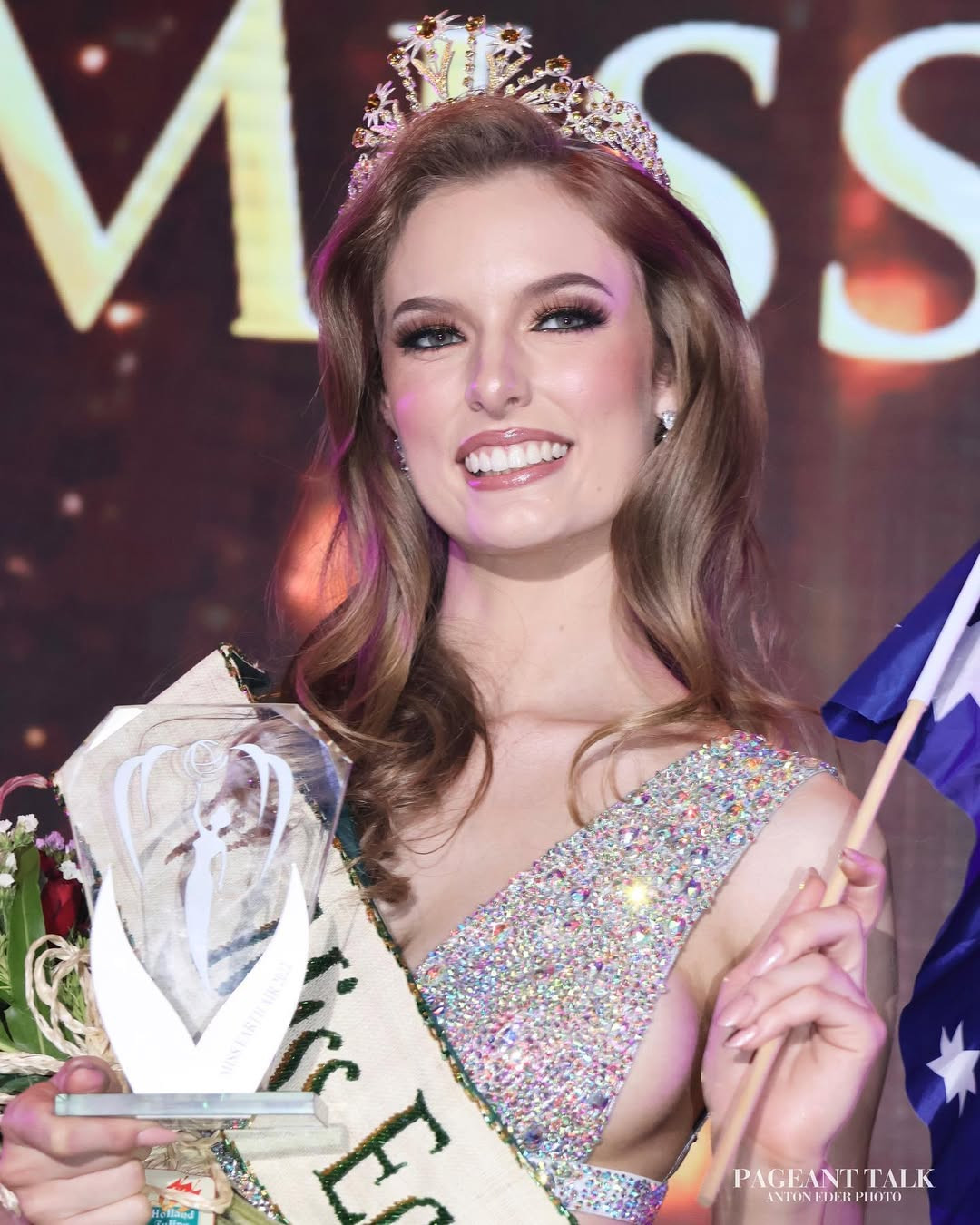 Sheridan Mortlock tham dự Hoa hậu Hoàn vũ Australia 2025.