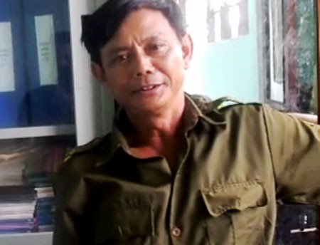 Ông Nguyễn Văn Hoạt, công an viên xã Sơn Trạch