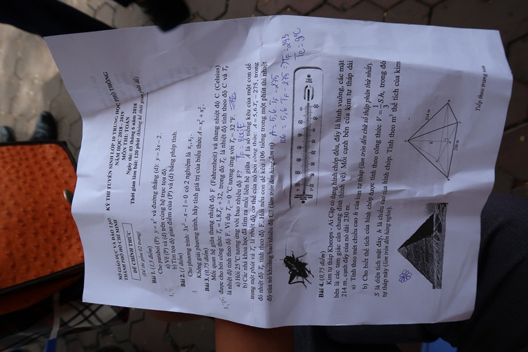 Thi lớp 10 tại TPHCM: Đề toán tương đối khó, mang tính vận dụng cao ảnh 5