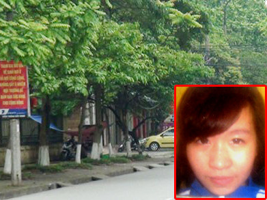 Khu vực nơi xảy ra vụ hỗn chiến (ảnh lớn) và nữ sinh đâm tình địch trọng thương bị bắt giữ (ảnh nhỏ)