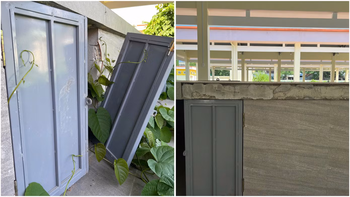 Một số hạng mục công trình chợ đã bị hư hỏng, xuống cấp. Một số hạng mục công trình chợ đã bị hư hỏng, xuống cấp.