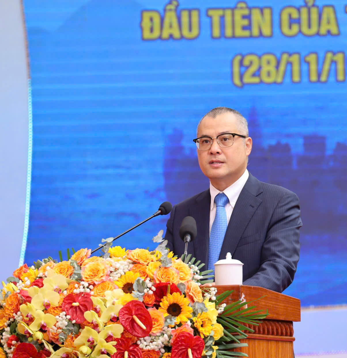 Ông Phạm Đại Dương - Bí thư Tỉnh ủy Phú Yên, phát biểu tại buổi lễ. Ông Phạm Đại Dương - Bí thư Tỉnh ủy Phú Yên, phát biểu tại buổi lễ.