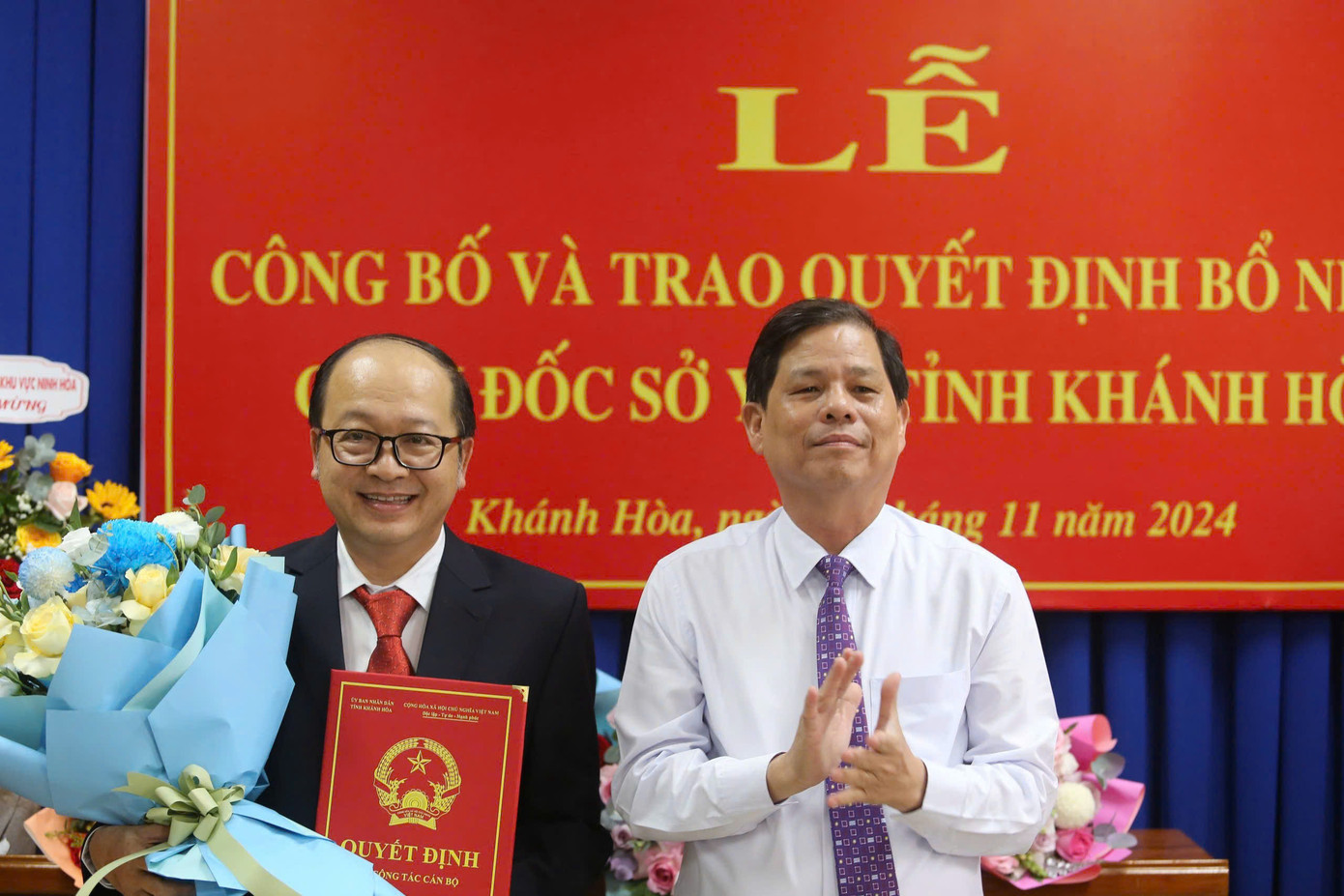 Ông Lê Văn Khoa được bổ nhiệm giữ chức Giám đốc Sở Y tế tỉnh Khánh Hòa. Ảnh: Sở Y tế tỉnh Khánh Hòa