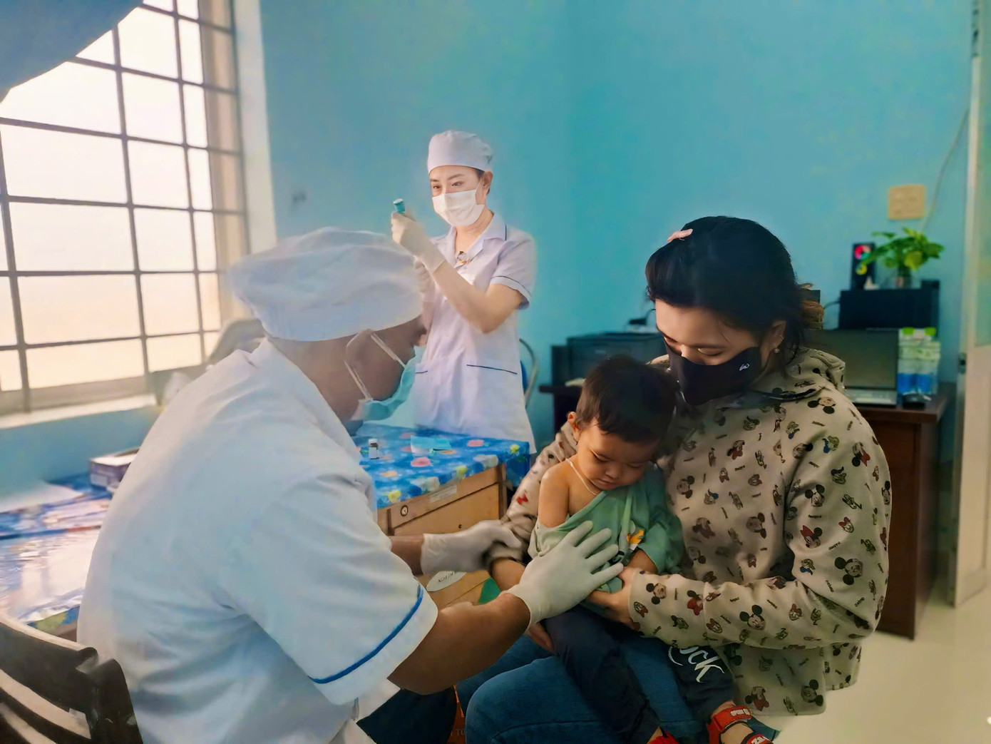 Tính đến ngày 20/3, hơn 93% trẻ em từ 1 đến 5 tuổi tại Khánh Hòa đã được tiêm vắc xin sởi. Tính đến ngày 20/3, hơn 93% trẻ em từ 1 đến 5 tuổi tại Khánh Hòa đã được tiêm vắc xin sởi.