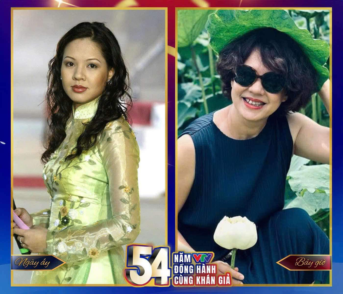 Nhân dịp 54 năm ngày phát sóng chương trình truyền hình đầu tiên, các BTV, MC kỳ cựu của VTV chia sẻ loạt ảnh ngày ấy – bây giờ, gợi nhắc nhiều kỷ niệm đáng nhớ. MC Diễm Quỳnh viết: “Thời gian bên nhau tính bằng mấy thập kỷ rồi, mình giàu có ký ức và trải nghiệm, cứ mỗi năm nhìn lại thêm biết ơn công việc, đồng nghiệp ở Đài và khán giả”. Nhân dịp 54 năm ngày phát sóng chương trình truyền hình đầu tiên, các BTV, MC kỳ cựu của VTV chia sẻ loạt ảnh ngày ấy – bây giờ, gợi nhắc nhiều kỷ niệm đáng nhớ. MC Diễm Quỳnh viết: “Thời gian bên nhau tính bằng mấy thập kỷ rồi, mình giàu có ký ức và trải nghiệm, cứ mỗi năm nhìn lại thêm biết ơn công việc, đồng nghiệp ở Đài và khán giả”.