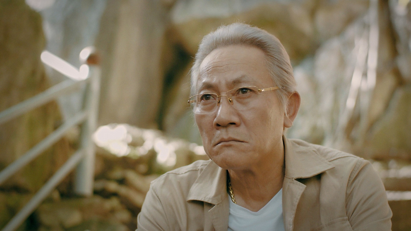 Tạo hình của NSƯT Hoàng Hải trong phim Độc đạo.