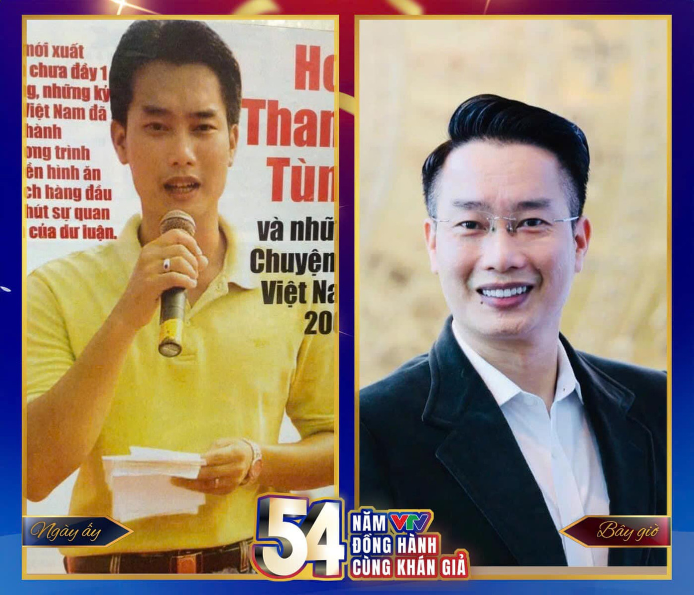 “Gắn bó với VTV từ năm 1997. Thấm thoắt đã 27 năm tôi đặt niềm tin vào Truyền hình Việt Nam và phục vụ khán giả. Ngày ấy trẻ, nhẹ cân. Giờ không chỉ lên cân mà tình yêu với VTV lớn dần theo năm tháng”, MC Hoa Thanh Tùng chia sẻ. “Gắn bó với VTV từ năm 1997. Thấm thoắt đã 27 năm tôi đặt niềm tin vào Truyền hình Việt Nam và phục vụ khán giả. Ngày ấy trẻ, nhẹ cân. Giờ không chỉ lên cân mà tình yêu với VTV lớn dần theo năm tháng”, MC Hoa Thanh Tùng chia sẻ.