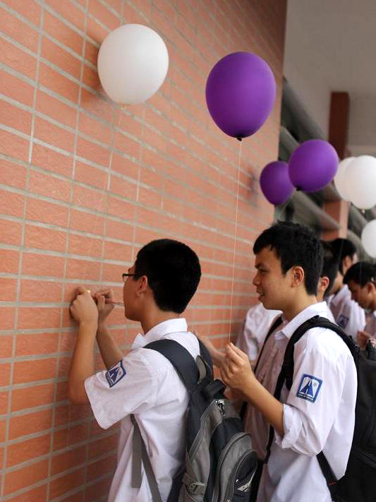 Các nam sinh cũng say mê thổ lộ suy nghĩ của mình